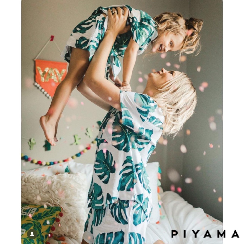 Piyama Maggie Pajama Set in Panama Palm